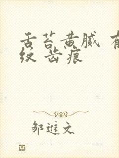 舌苔黄腻 有裂纹 齿痕