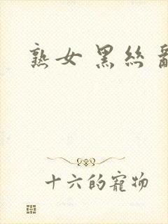 熟女 黑丝 乱封面