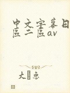 中文字幕日韩一区二区av