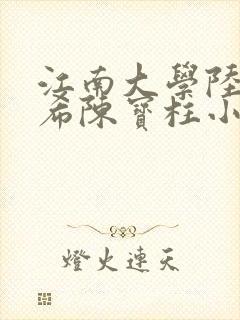 江南大学陆黄若希陈宝柱小说