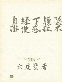 月经下腹坠痛有排便感拉不出