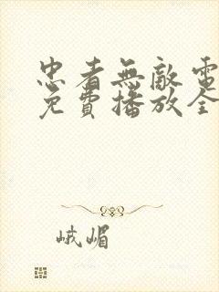 忠者无敌电视剧免费播放全集高清