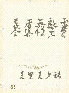 义者无敌电视剧全集42免费观看封面