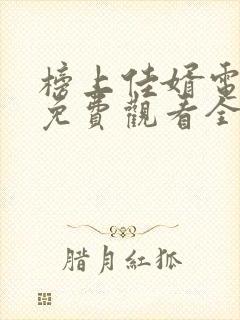 榜上佳婿电视剧免费观看全集高清