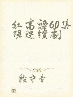 红高粱60集电视连续剧封面