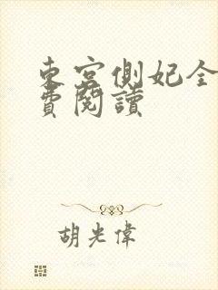 东宫侧妃全文免费阅读