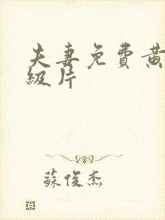 夫妻免费黄色一级片