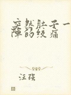 突然肚子一阵一阵的绞痛封面