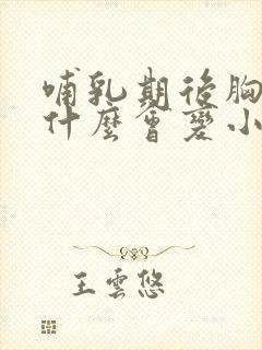 哺乳期后胸部为什么会变小