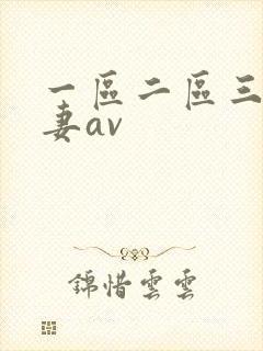 一区二区三区人妻av