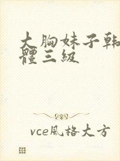 大胸妹子韩国裸体三级封面