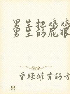 男生把鸡鸡插进男生的屁眼里