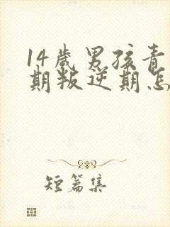 14岁男孩青春期叛逆期怎么办