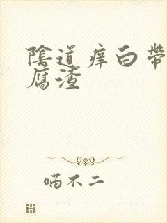 阴道痒白带呈豆腐渣