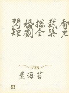 闪婚总裁都很穷短剧全集免费观看