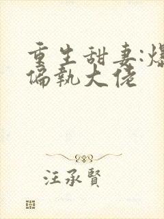 重生甜妻:爆宠偏执大佬