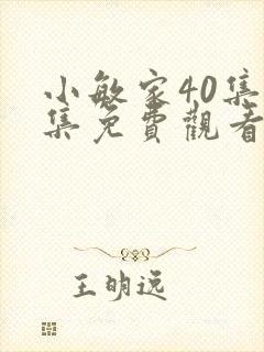 小敏家40集全集免费观看