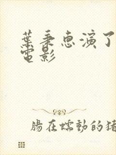 叶秉惠演了几部电影