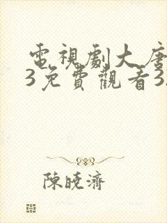 电视剧大唐荣耀3免费观看32集