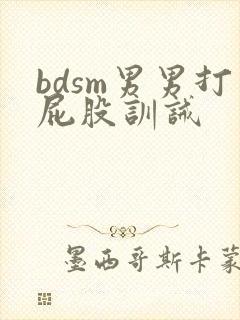 bdsm男男打屁股训诫封面