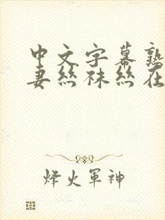 中文字幕熟女人妻丝袜丝在线