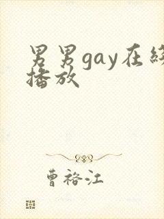 男男gay在线播放封面