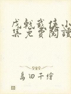 戊戟武侠小说全集免费阅读封面