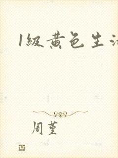 1级黄色生活片