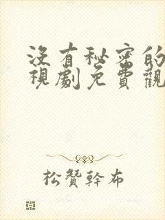 没有秘密的你电视剧免费观看全集