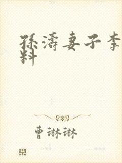 孙涛妻子李莉资料