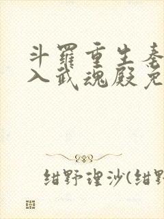 斗罗重生秦明加入武魂殿免费阅读