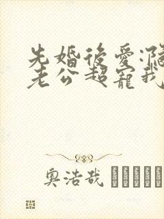 先婚后爱:隐婚老公超宠我