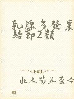 乳腺多发襄性小结节2类