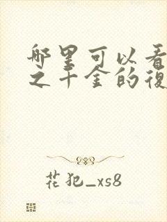 哪里可以看重生之千金的复仇封面