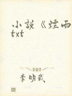 小说《烟雨楼》txt