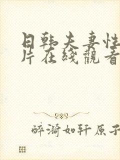 日韩夫妻性生活片在线观看封面