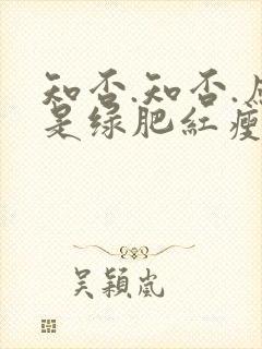 知否.知否.应是绿肥红瘦原著