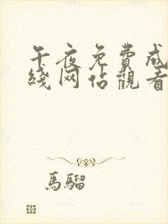 午夜免费成人在线网站观看