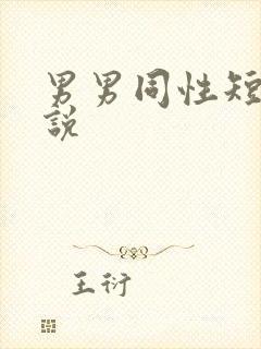 男男同性短篇小说