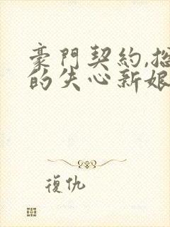 豪门契约,总裁的失心新娘封面