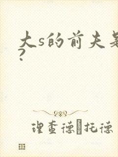 大s的前夫是谁?