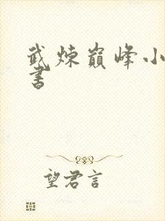 武炼巅峰小说说书