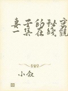 妻子的秘密第十一集在线观看免费