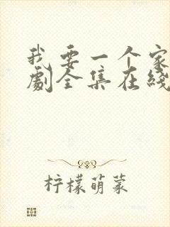 我要一个家电视剧全集在线观看免费