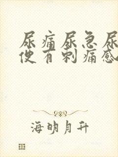 尿痛尿急尿血小便有刺痛感吃什么药封面