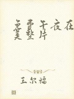 免费午夜在线欧美整片