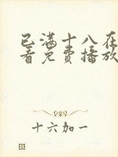 已满十八在线观看免费播放电视剧大