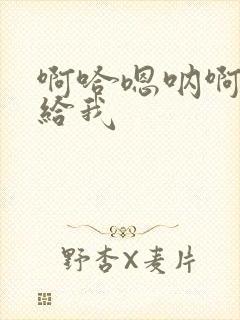 啊哈嗯呐啊啊嗯给我封面