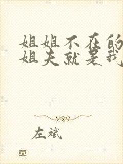 姐姐不在的三天姐夫就是我的