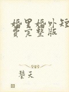 婚里婚外短剧免费完整版